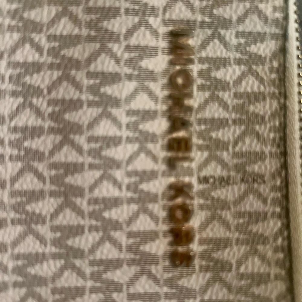 Michael Kors Beige Monogram Wallet